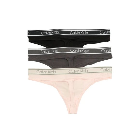 Calvin Klein Womens 3-Pack Ultimate Comfort Cotton Stretch Thong Panties L | XL - Picture 7 of 9